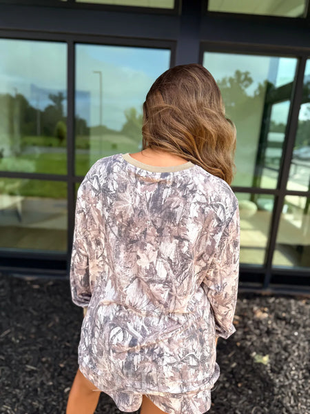 Camo Long Sleeve and Short Set