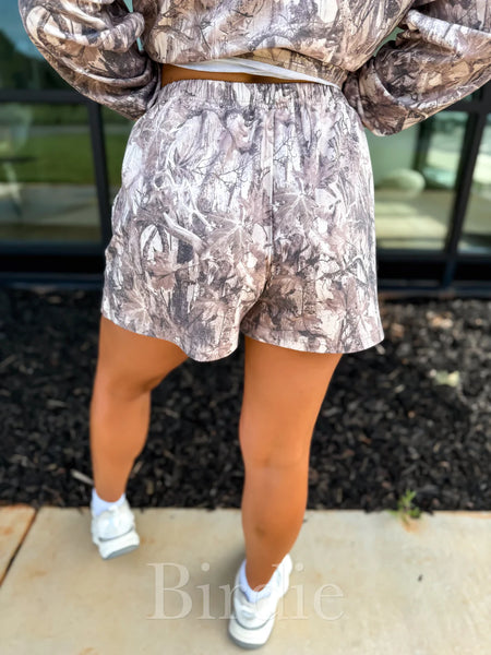 Camo Long Sleeve and Short Set