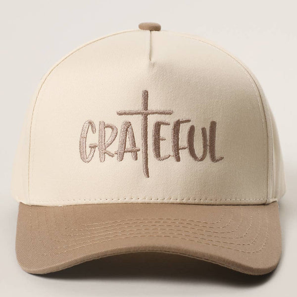 GRATEFUL Embroidery Two-Tone Trucker Hat