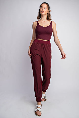 Oxford Joggers - Merlot