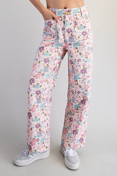Rose Floral Pants