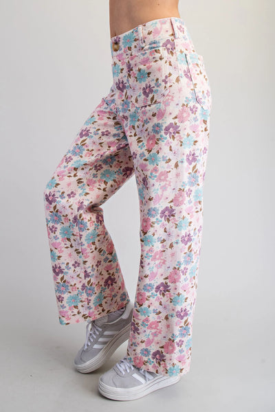 Rose Floral Pants