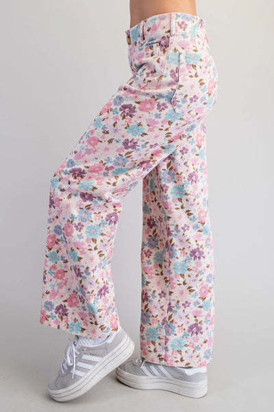 Rose Floral Pants