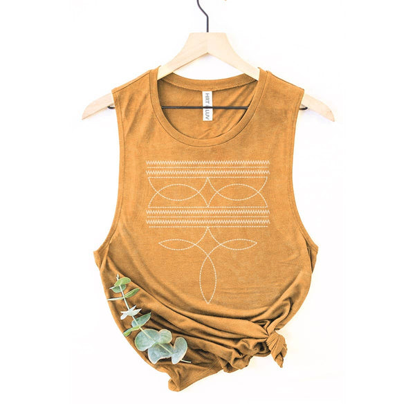 COWBOY STITCHED TANK
