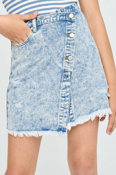 GIRLS Asymetrical Denim Skirt