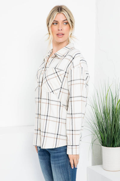 Lux Linen Plaid Shirt