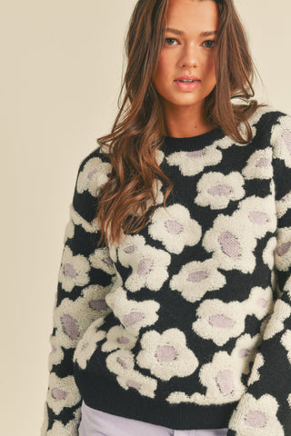 Sherpa Floral Sweater