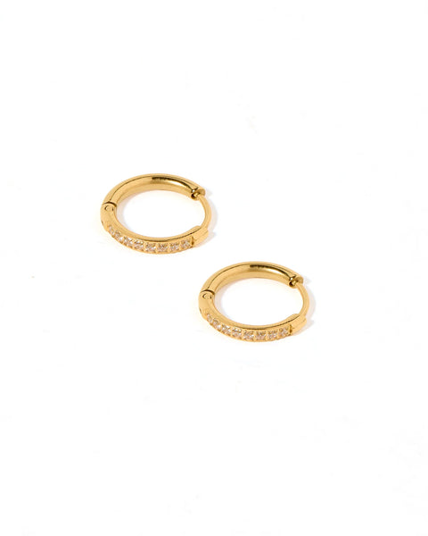 Huggie Earrings-  Scarlett Hoop 12mm