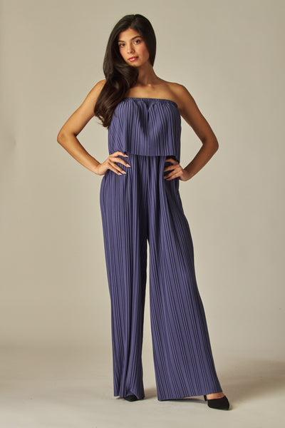 HLB Pleated Jumpsuit - Dusk