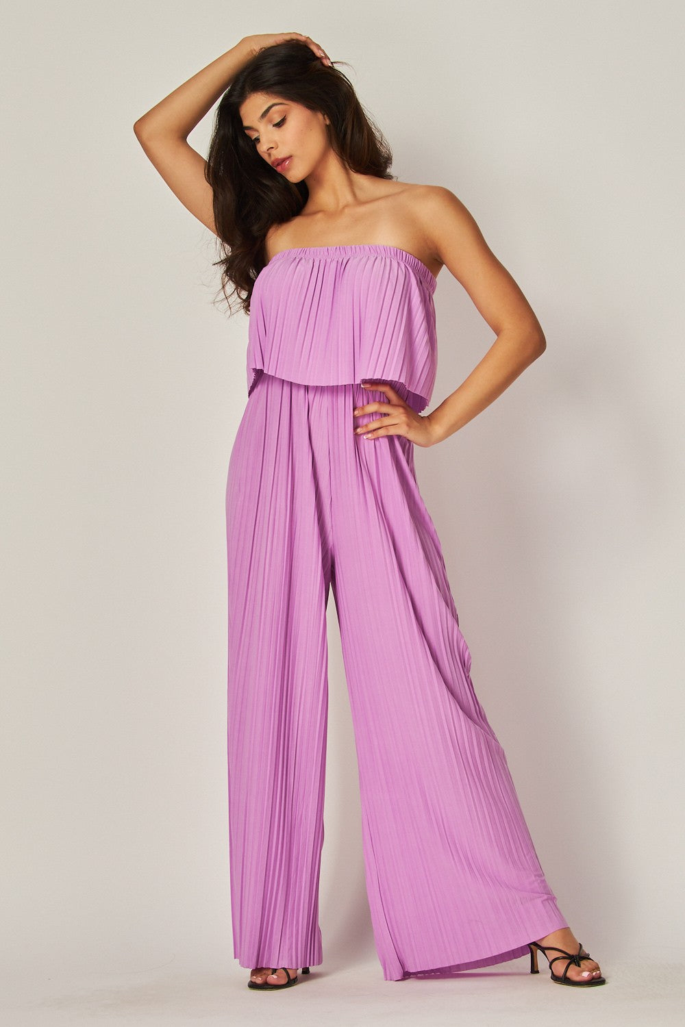 HLB Pleated Jumpsuit - Lilac