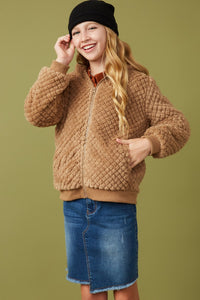 GIRLS Plush Quilted Jacket