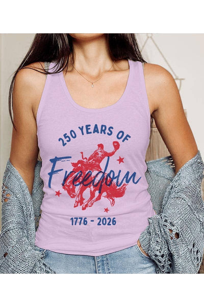 Freedom 250 Graphic Racerback Tank