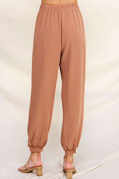 Antique Rose Pleated Jogger