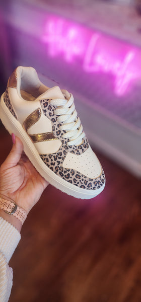 Ivy Nude Leopard Sneaker