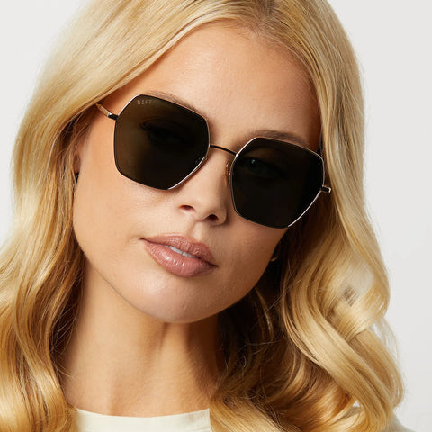 DIFF Harlowe Sunglasses - Polarized GOLD