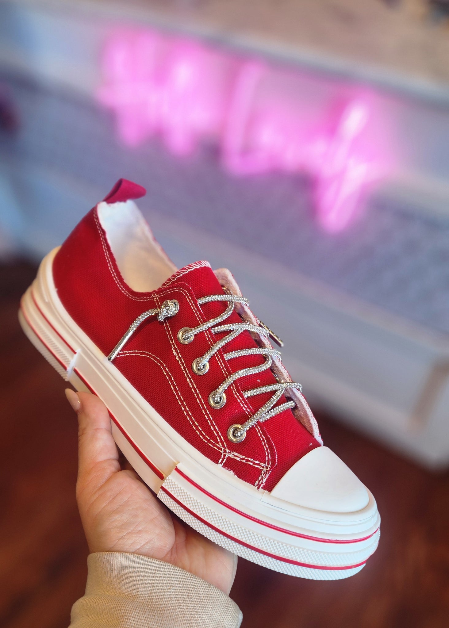 Aman Red Sneaker