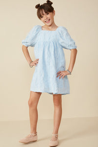 GIRLS Sky Blue Ruffle Dress