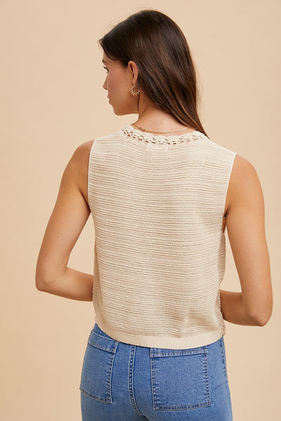 Bailey Crochet Vest
