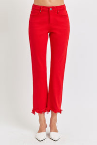 Scarlet Mid-Rise Straight Jeans