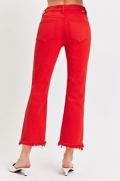 Scarlet Mid-Rise Straight Jeans