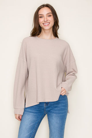 HLB Cloudy Knit Long Sleeve - BLACK