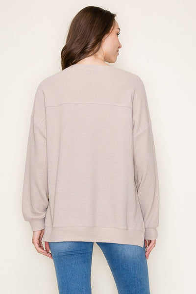HLB Cloudy Knit Long Sleeve - BLACK