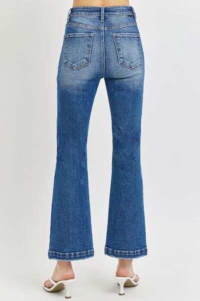 High Rise Ankle Flare Jeans