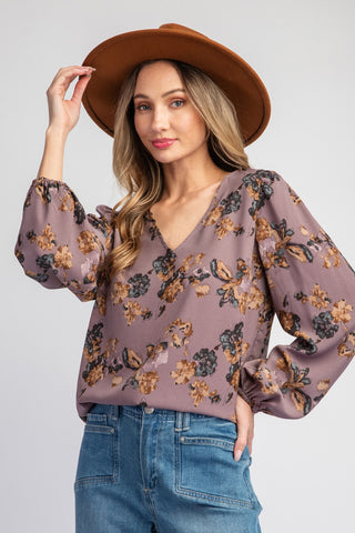 Sugar Plum Floral Blouse
