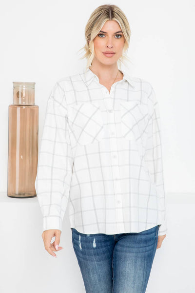 Lux Linen Plaid Shirt