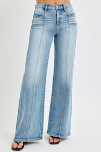 Mid Rise Front Seam Jean