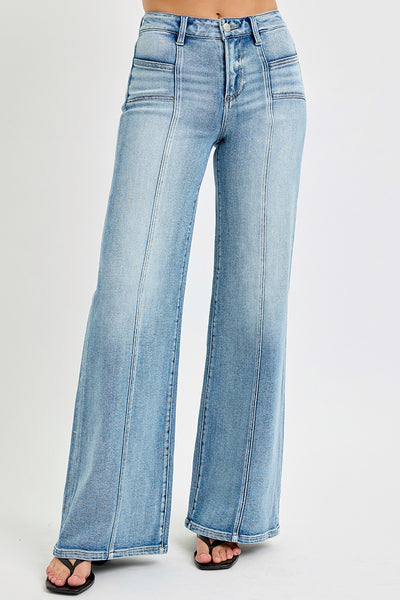 Mid Rise Front Seam Jean