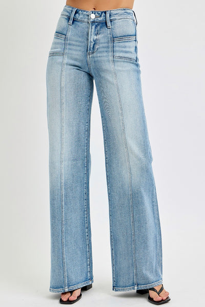 Mid Rise Front Seam Jean