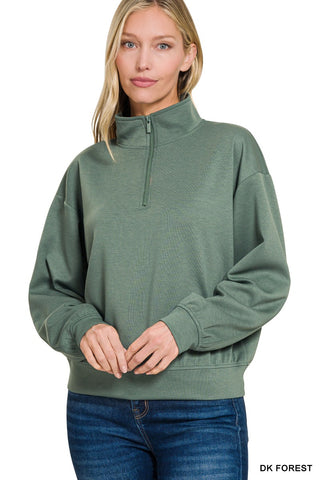 Scuba Half Zip Pullover - Forest