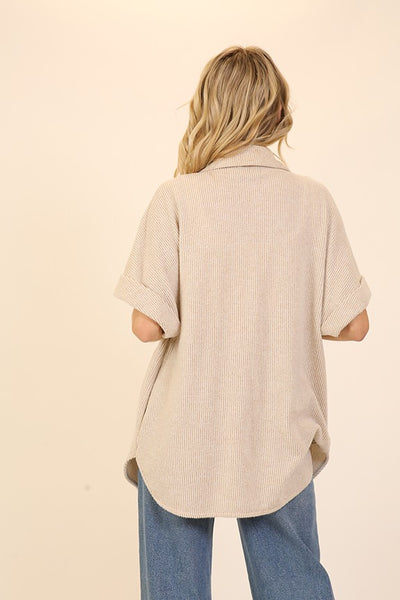 Brynn Short-Sleeve Shacket