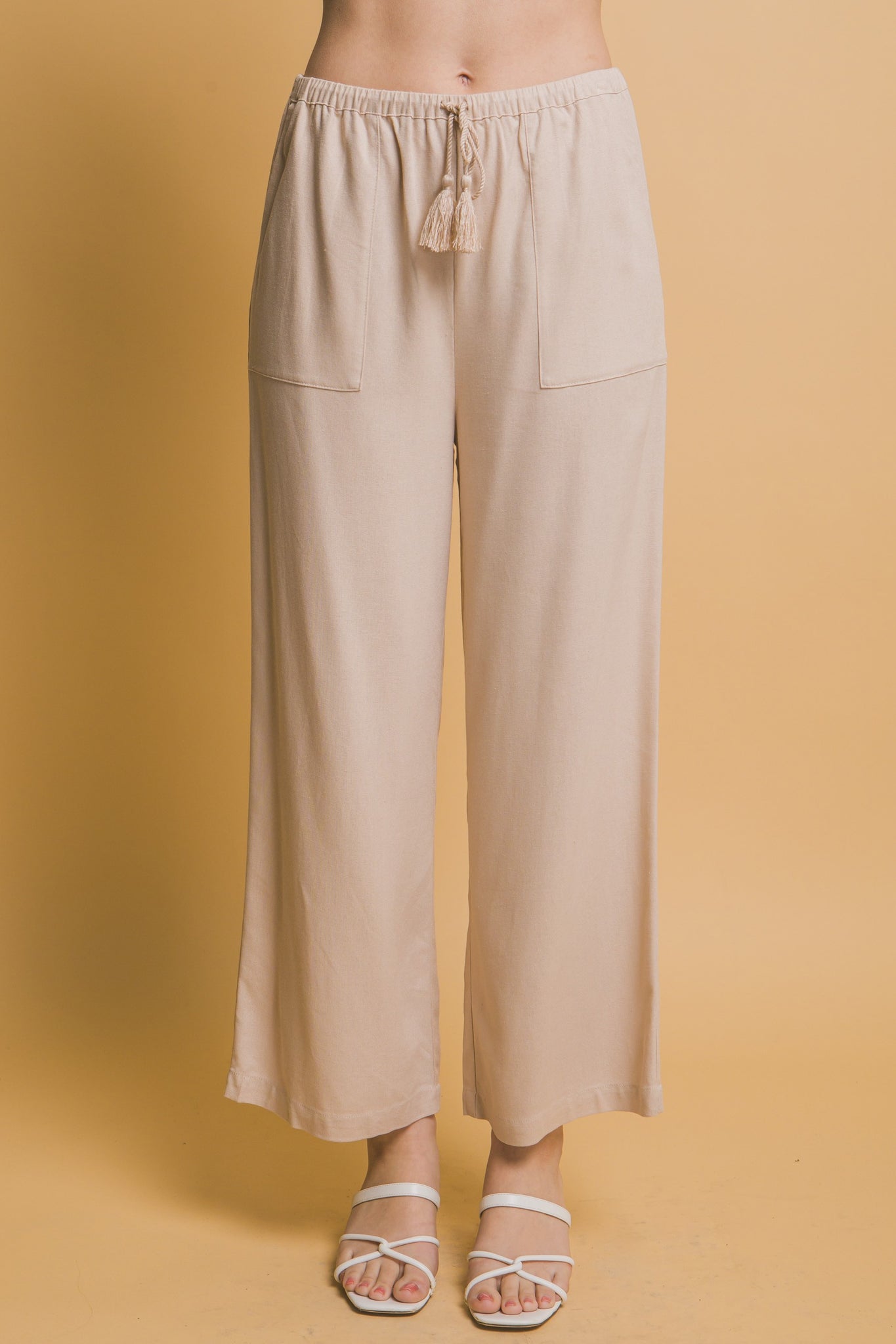 Khaki Linen Pants