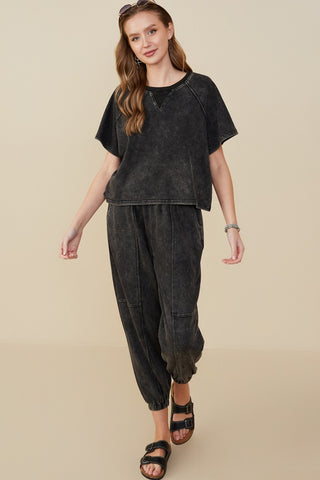 Game Day Knit Top - BLACK