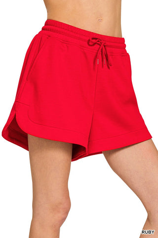 Scuba Shorts - Ruby Red
