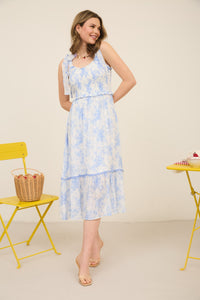 Vintage Blue Sweatheart Dress