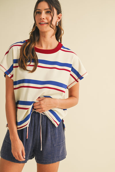 4th Of July Striped Tee