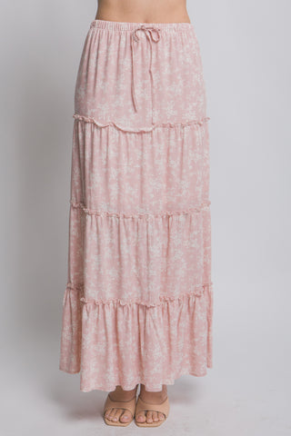 Summer Floral Maxi Skirt