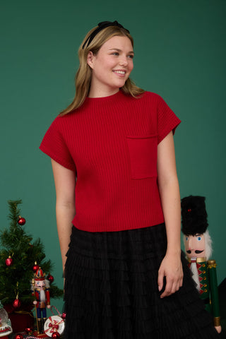HLB Sweater Vest - Red