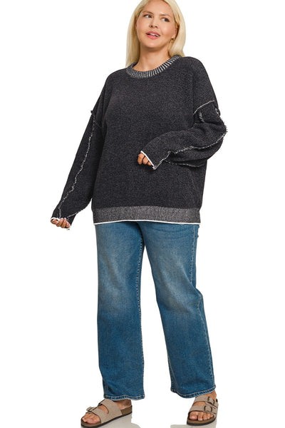 Cal Fall Sweater - BLACK