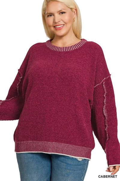 Cal Fall Sweater - CABERNET