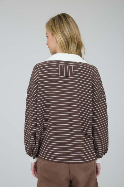 Naomi Contrast Top - Brown