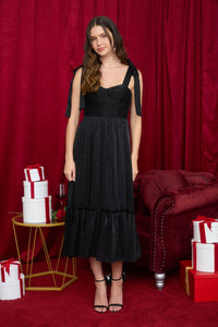 Sweetheart Ruffle Midi Dress