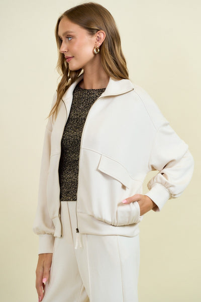 Ecru Modal Jacket