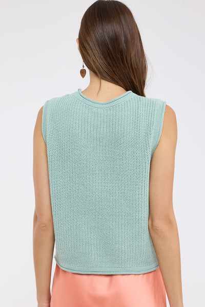 Mint Sage Sweater Tank