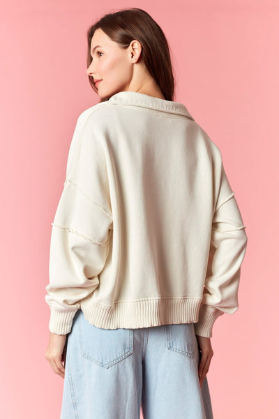Shelbie Collared Sweatshirt