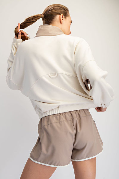 HLB French Terry Playful Set - Bone/Mocha