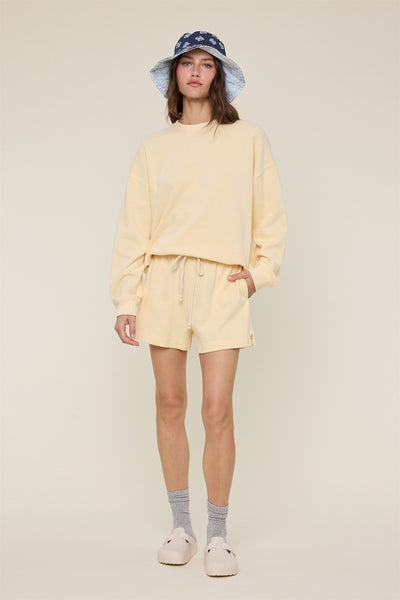 Lemon Knit Sweatshirt